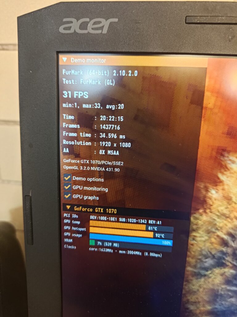 Komputer wyłącza się przy renderowaniu – 20-godzinny test stabilności CPU i GPU